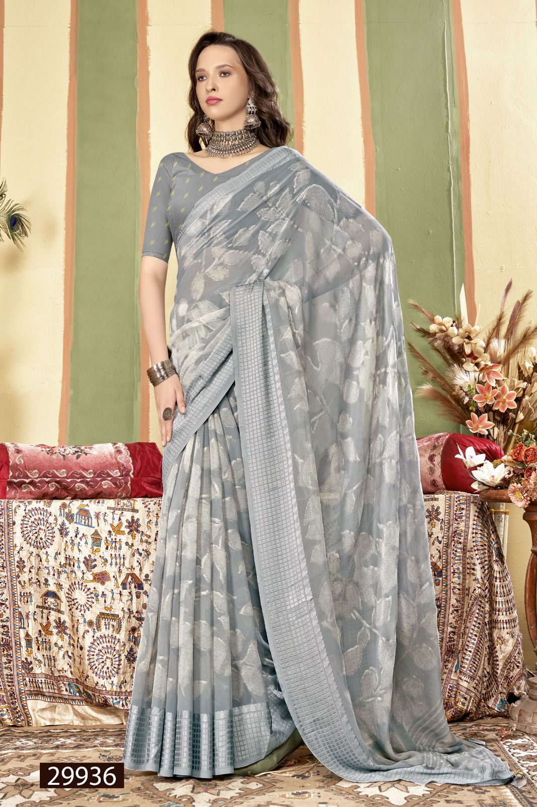 Camilla By Vallabhi Printed Georgette Sarees Wholesale Price In Surat